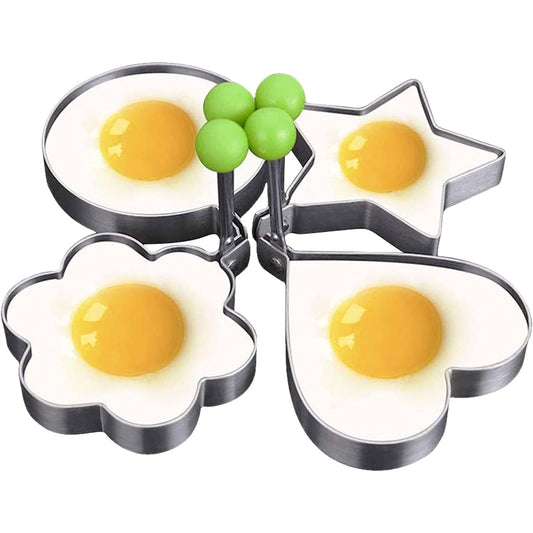 Stainless Steel Fried Egg Molds – Set of 4