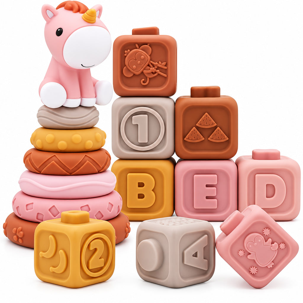 12-Pieces Soft Stacking Toy Set