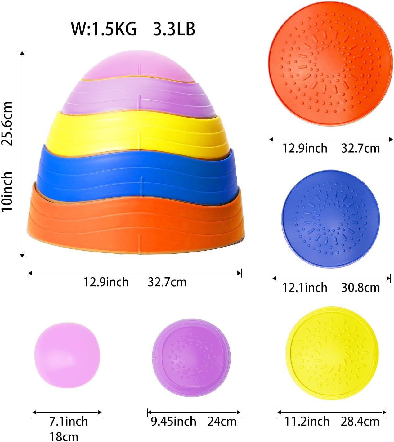 5 Pcs Stepping Stones for Kids