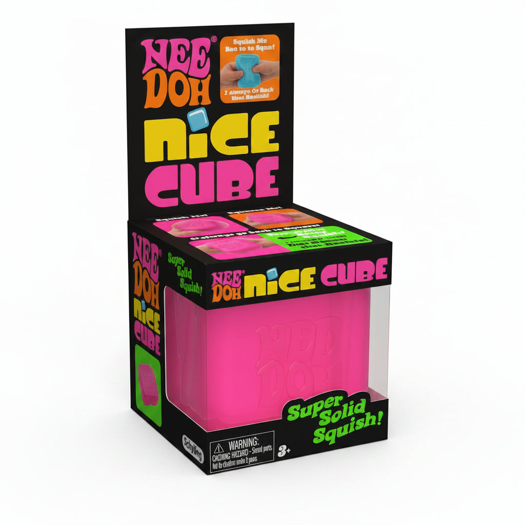 Schylling Nice Cube Sensory Toy with a Super Solid Squish
