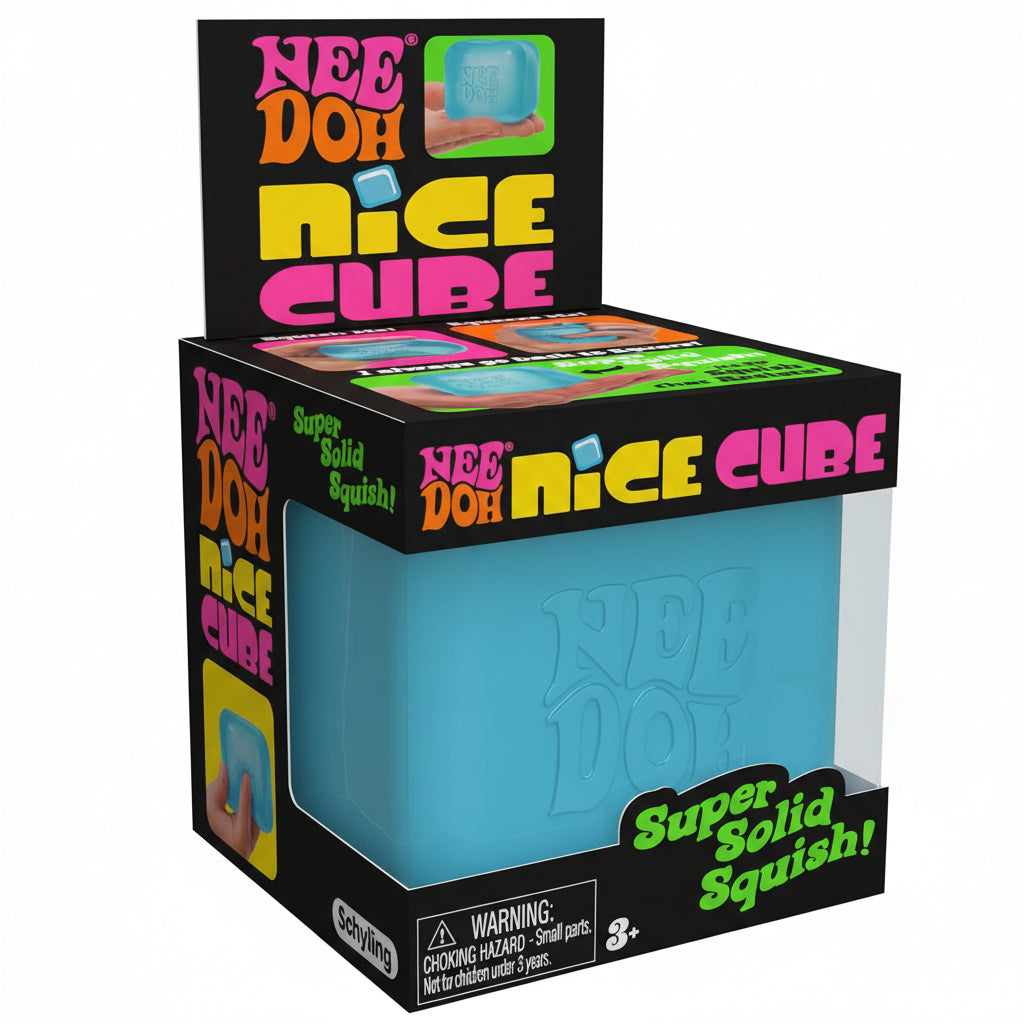 Schylling Nice Cube Sensory Toy with a Super Solid Squish