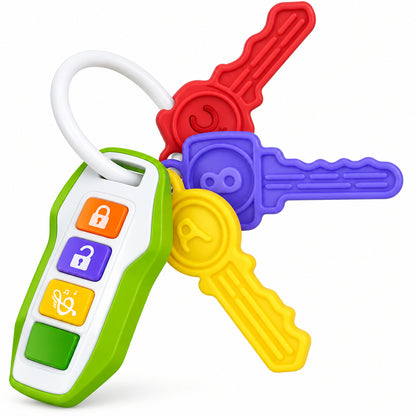 Baby Car Key Teether Toy with Music and Light