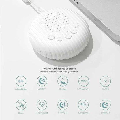 White Noise Machine – Soothing Sleep Sounds with Night Light