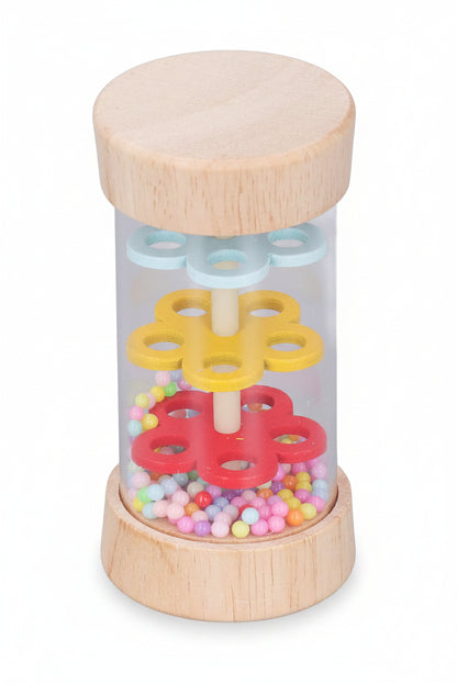 Rainmaker Wooden Baby Rain Stick with Colorful Beads