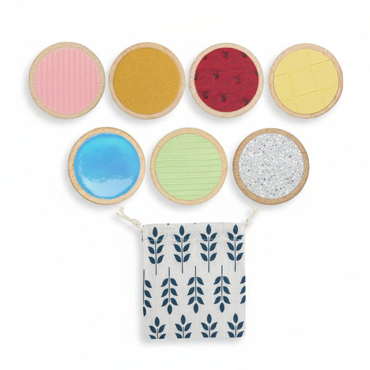 Touch and Feel Sensory Discs - Montessori Set for Babies and Toddlers