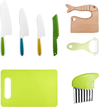 Lectorias Montessori Knife Set 8 Pieces for Kids