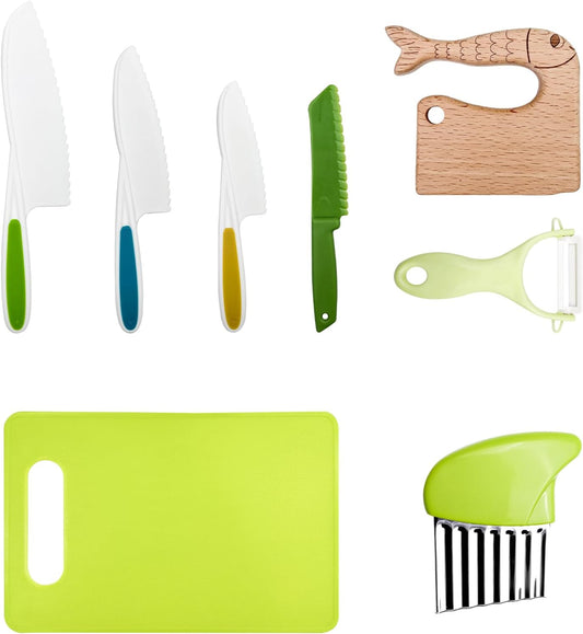 Lectorias Montessori Knife Set 8 Pieces for Kids