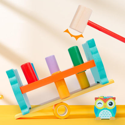 Hammering block, multicolour wooden Toy