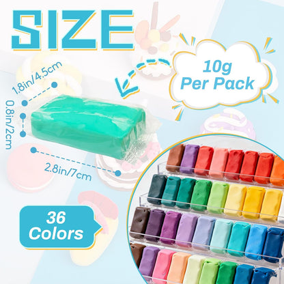36 Colours Air Dry Clay