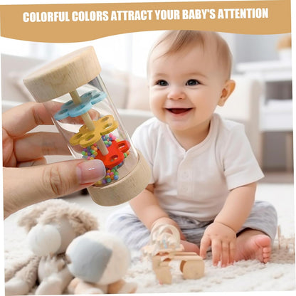 Rainmaker Wooden Baby Rain Stick with Colorful Beads