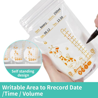 Breast Milk Storage Bags – Leakproof, Pre-Sterilized (30-Pack)