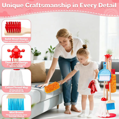 Wooden Kids Cleaning Toy