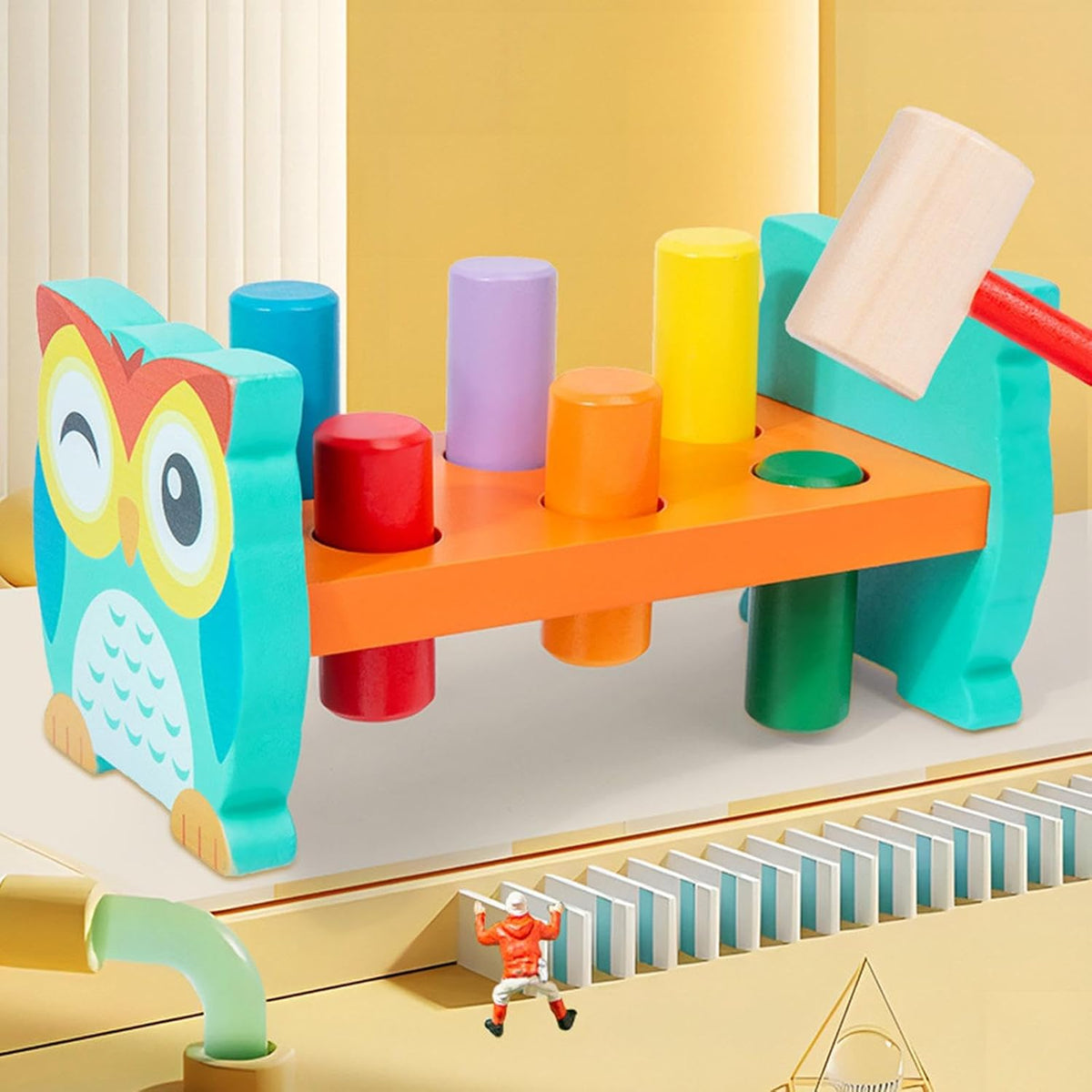 Hammering block, multicolour wooden Toy