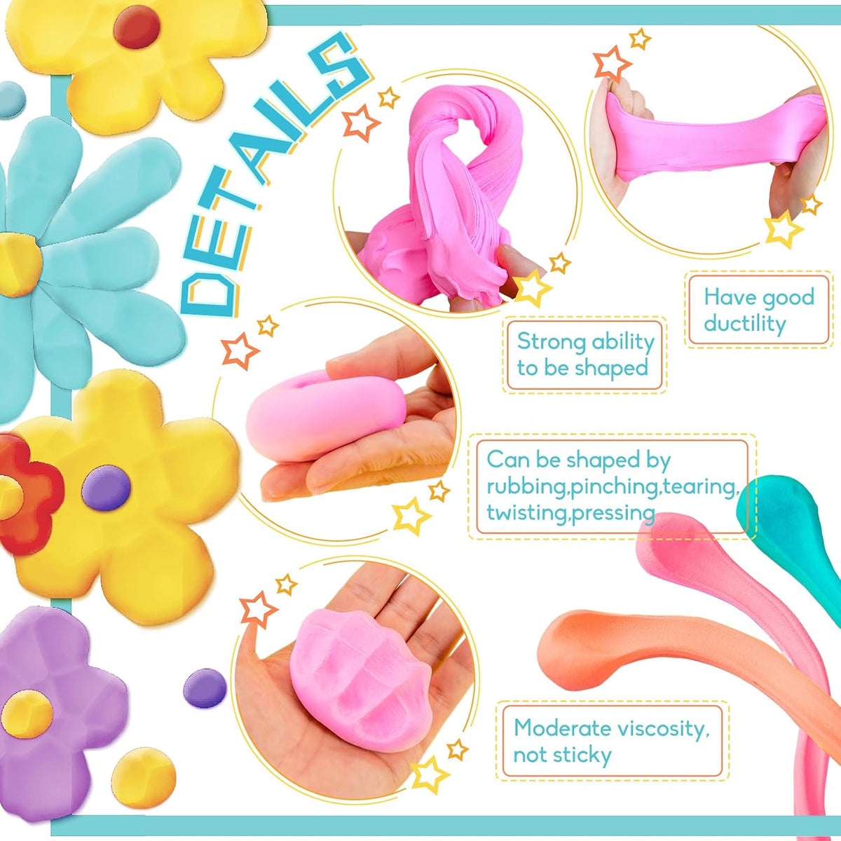 36 Colours Air Dry Clay