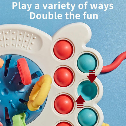 Montessori Pull String Sensory Toy for Babies