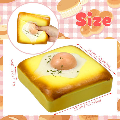 Egg Toast Squishies Super Soft Slow Rising