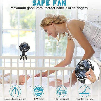 SNAWOWO Portable Baby Stroller Fan