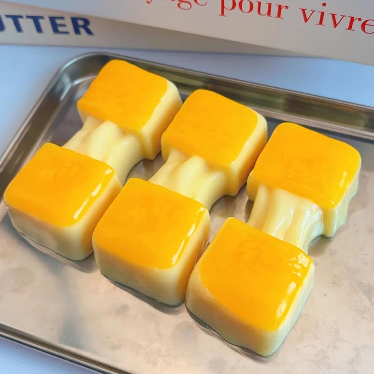 Yellow Cheese Stick Squishy