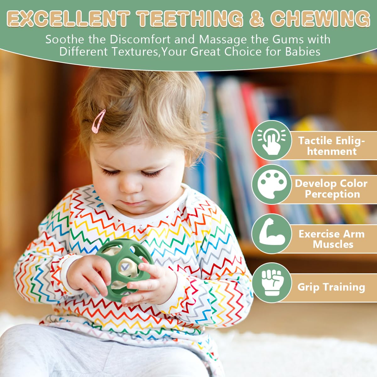 Easy Grasp Silicone Sensory Balls