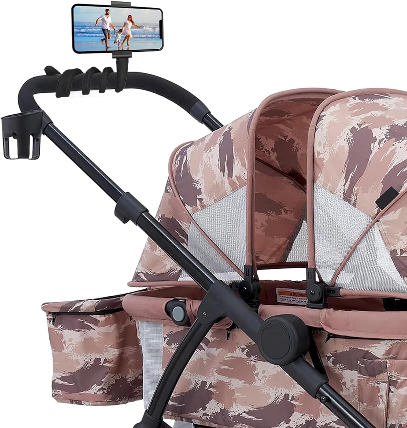 Flexible Stroller Phone Holder Mount Clip