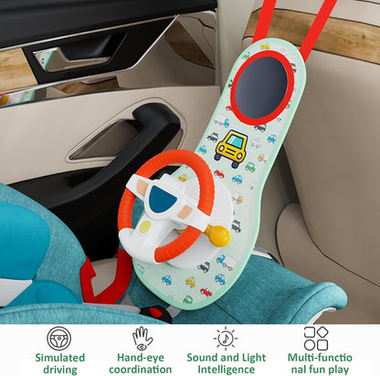 Toddler Steering Wheel Toy for Car Seat