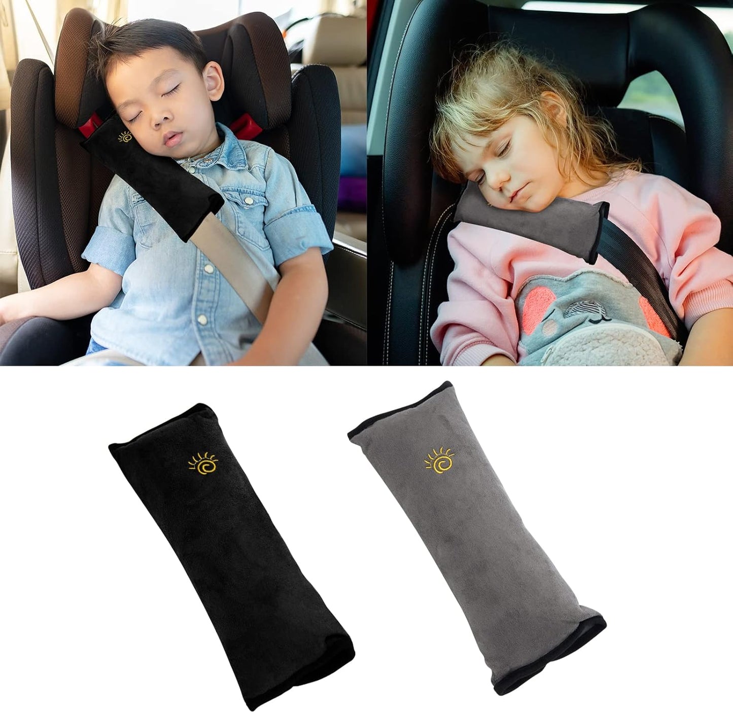 Plush Seat Belt Shoulder Pad – Universal Soft Strap Cover