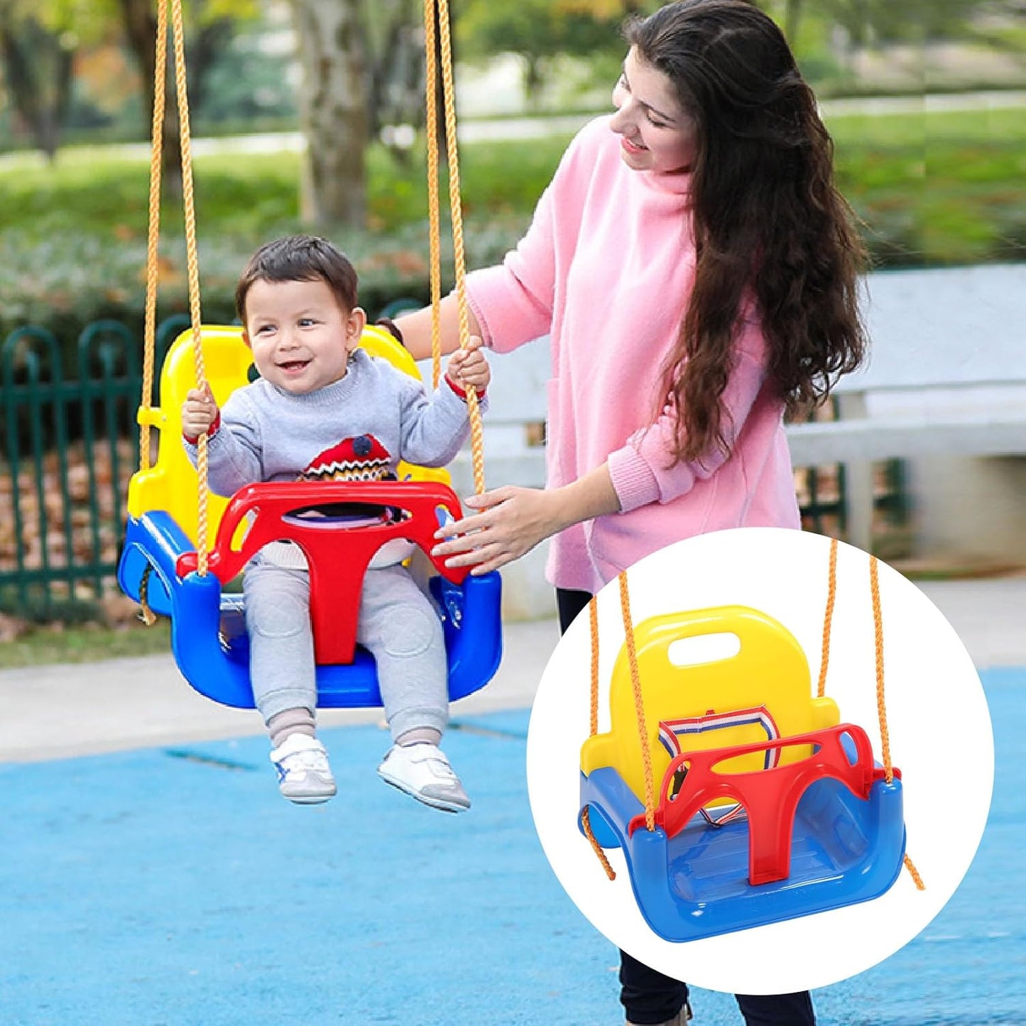 3 in 1 Toddler Swing Set Baby Swing