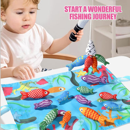 Fishing Toy - Plush Fish Set