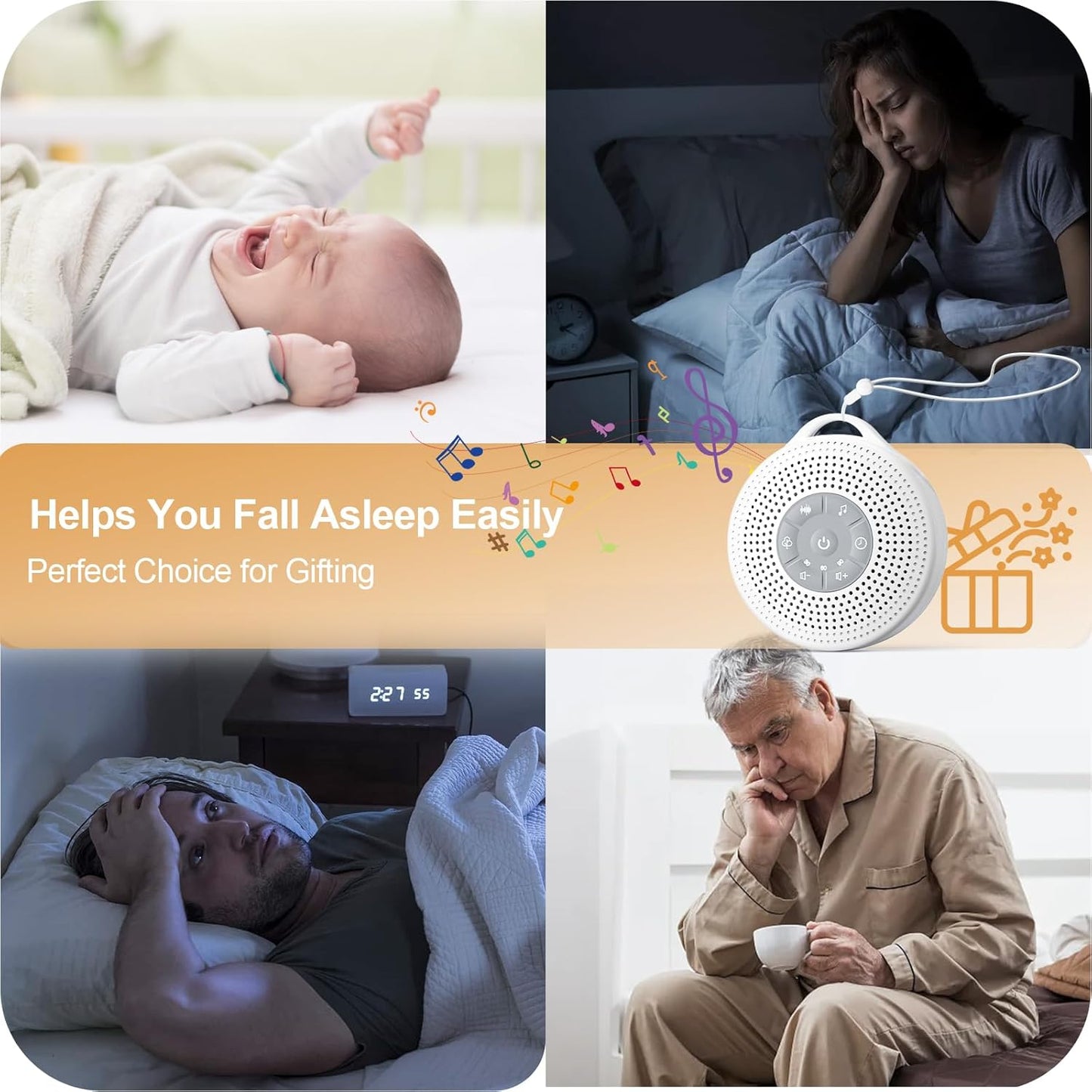 White Noise Machine Baby with 21 Soothing Sound