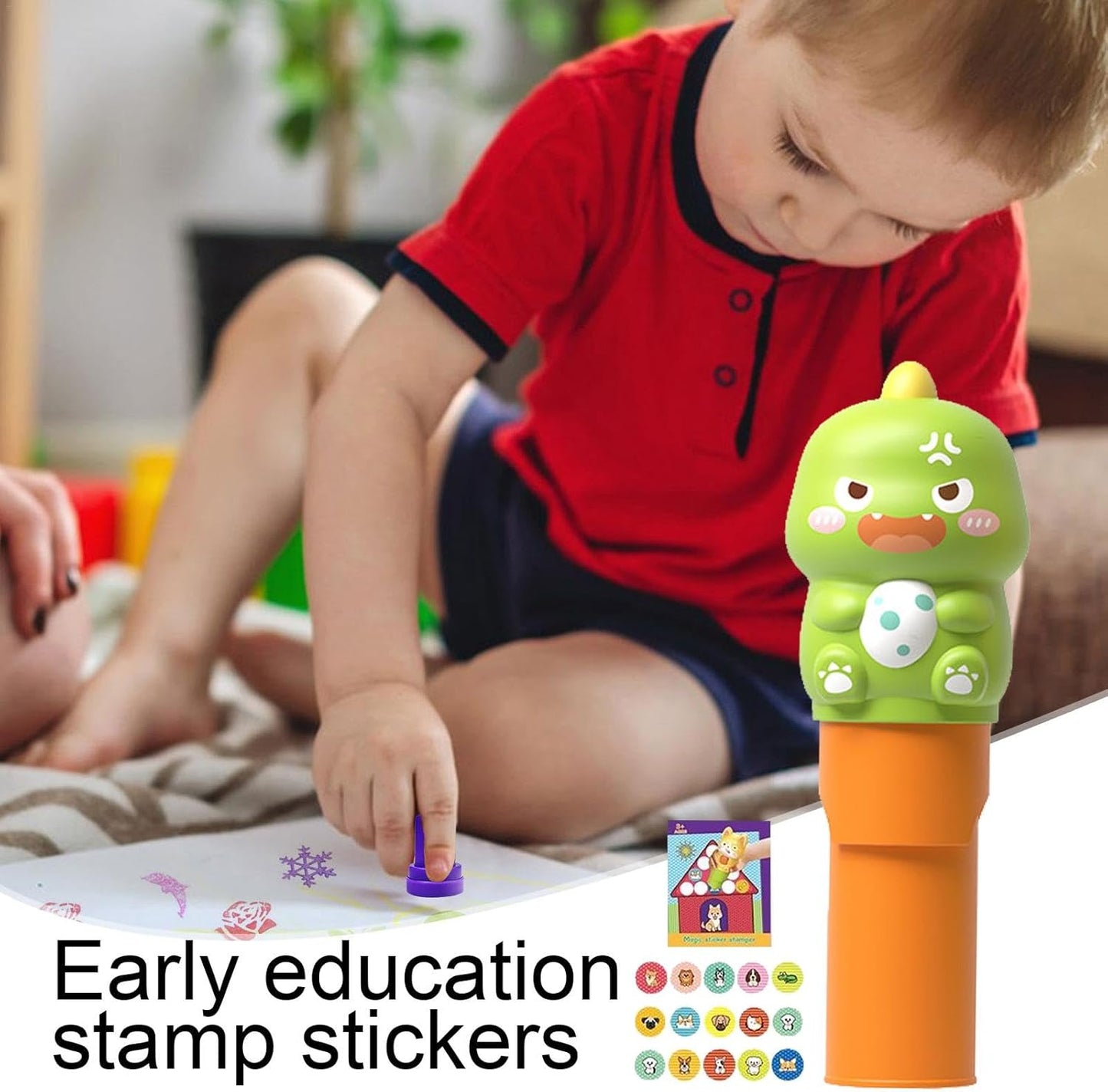Kids Sticker Stamp Kit - 200 Stickers