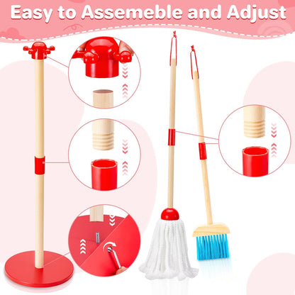 Wooden Kids Cleaning Toy