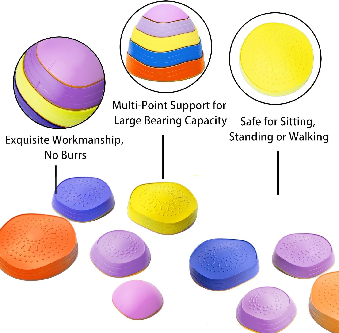 5 Pcs Stepping Stones for Kids
