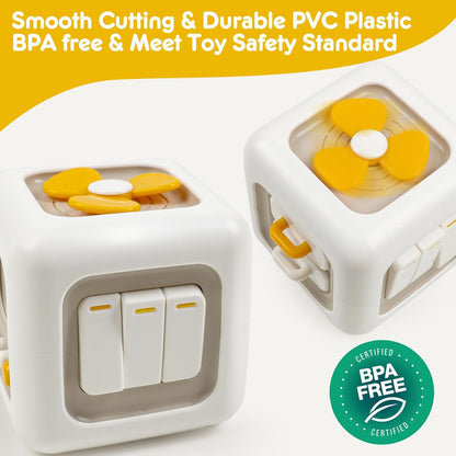Montessori Busy Cube – 6-in-1 Sensory Learning Toy