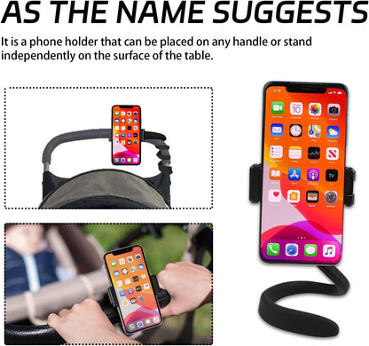 Flexible Stroller Phone Holder Mount Clip