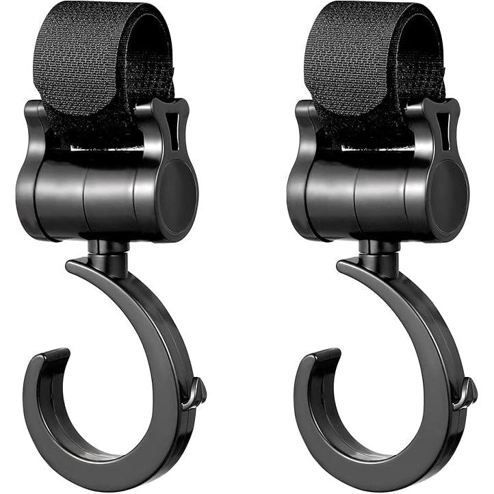 360° Rotating Stroller Hook Clips (Set of 2)