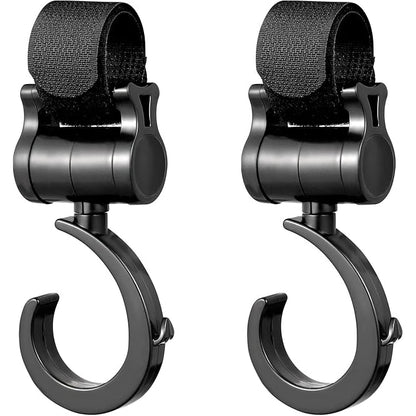 360° Rotating Stroller Hook Clips (Set of 2)