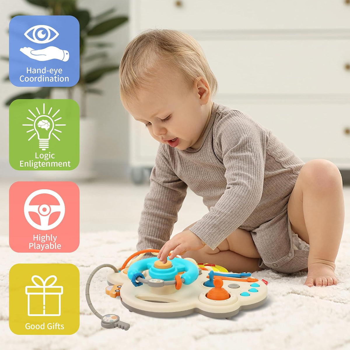 Caterbe Steering Wheel Suction Toy