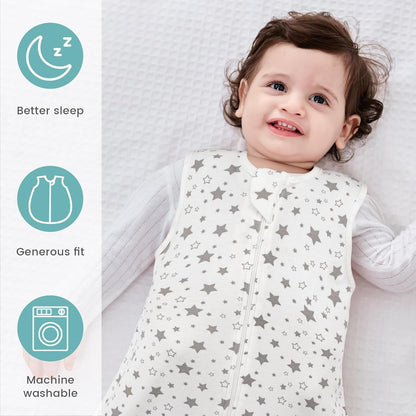 Summer Baby Sleeping Bags – 0.5 TOG, 100% Cotton (2-Pack)