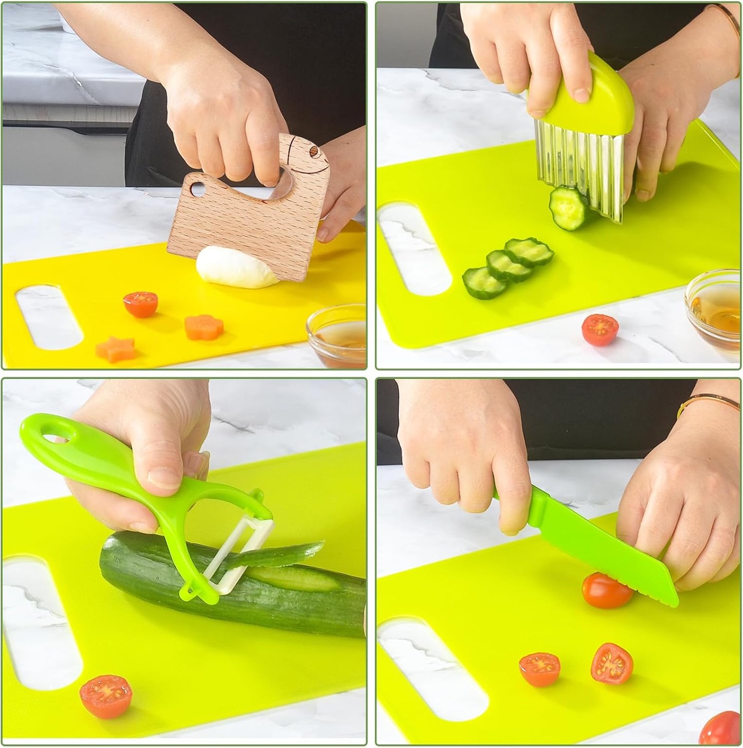 Lectorias Montessori Knife Set 8 Pieces for Kids