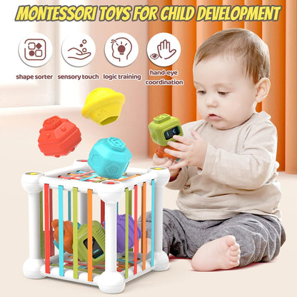 4-in-1 Baby Shape Sorting Educational Toy Box