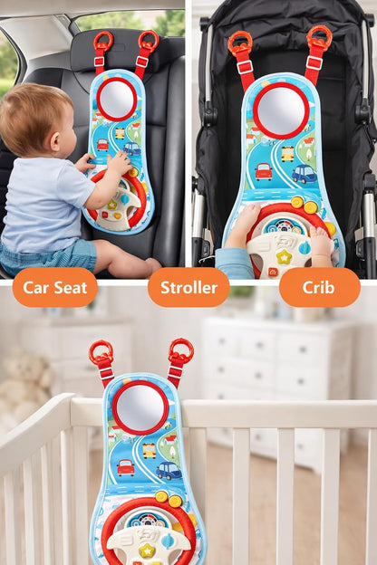 Toddler Steering Wheel Toy for Car Seat