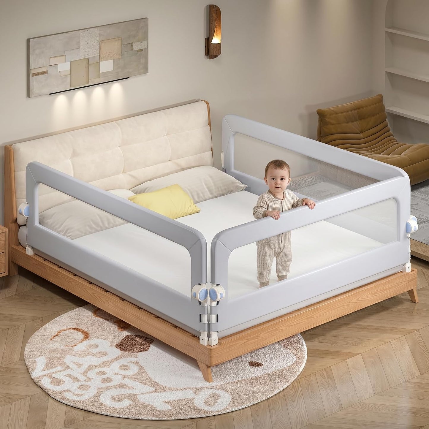 Foldable Bed Rails - 180 CM