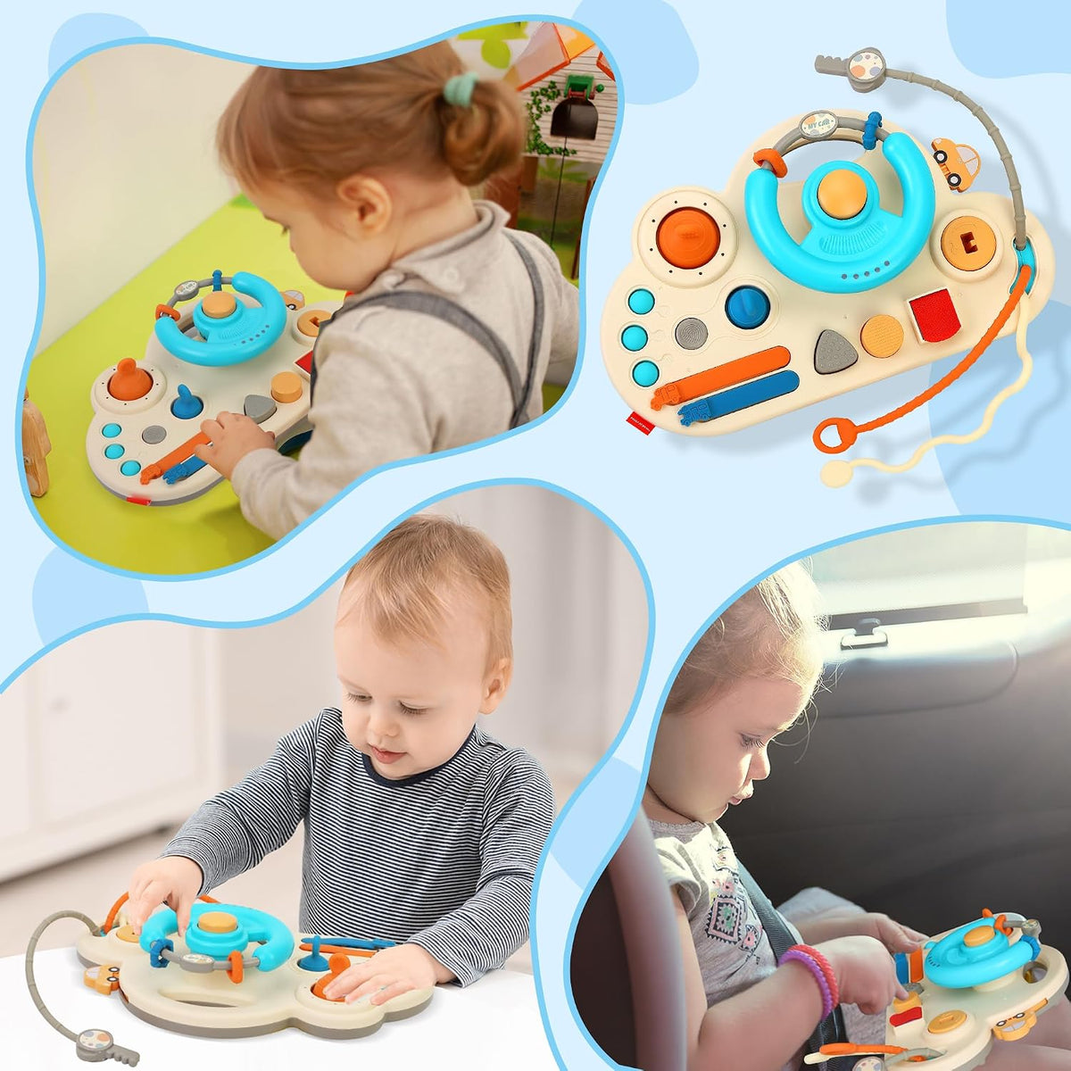 Caterbe Steering Wheel Suction Toy