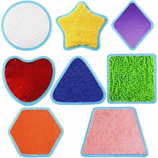 8 Set Sensory Mats Assorted Textured  Floor Tiles Educational Tactile Toys for Activity