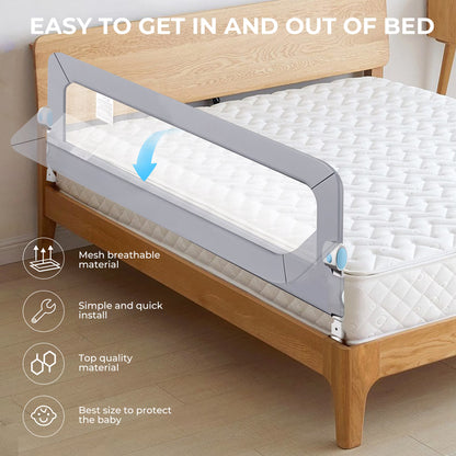 Foldable Bed Rails - 180 CM