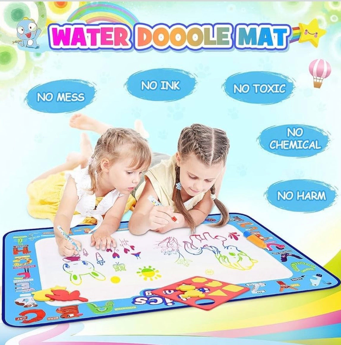 Water Doodle Mat, Large 100×80 CM