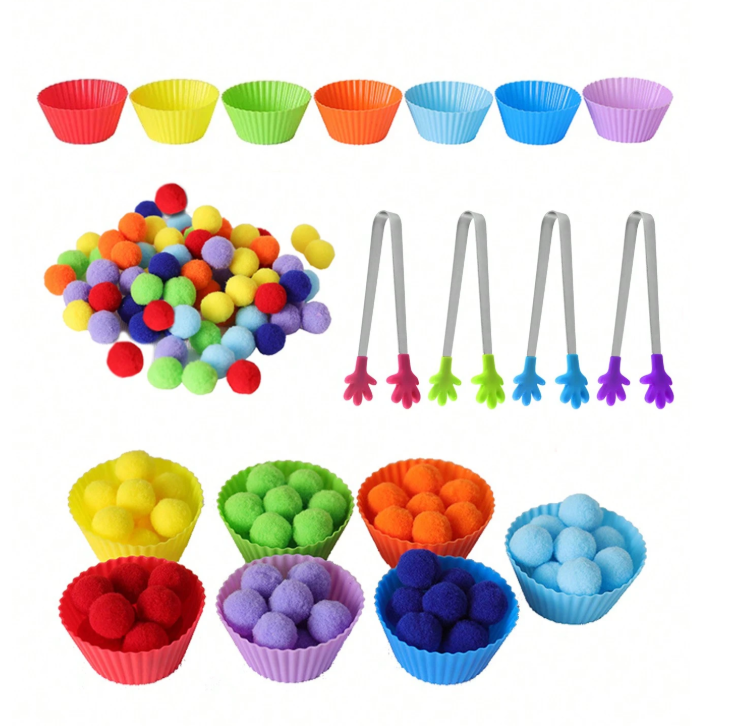 POM POMS Hand Eye Coordination for Toddler