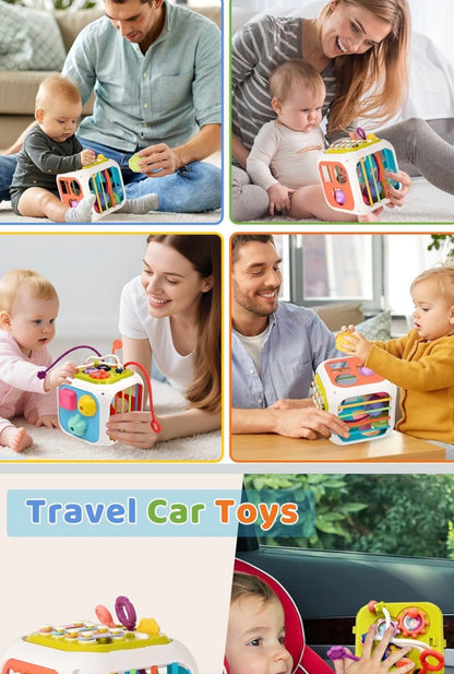 booko Activity Cube 7in1 – Montessori Toy for 1-2 Year Old Babies