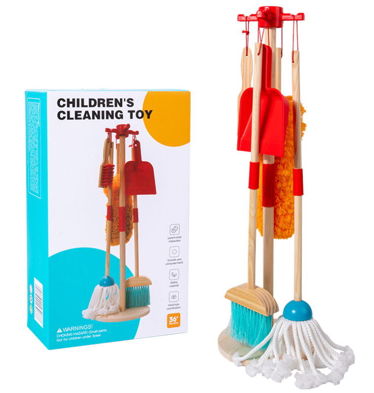 Wooden Kids Cleaning Toy
