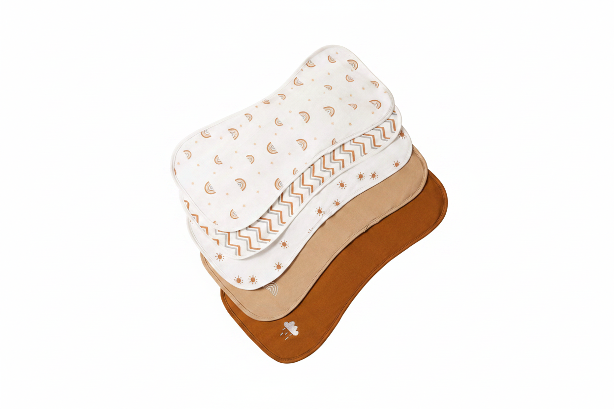 Baby Unisex Burp Cloths - Pack of 5
